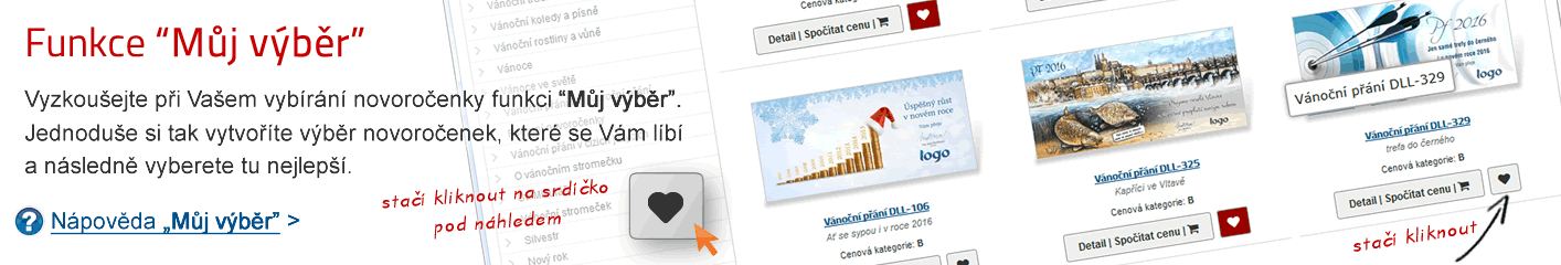 Výběr vánočního přání